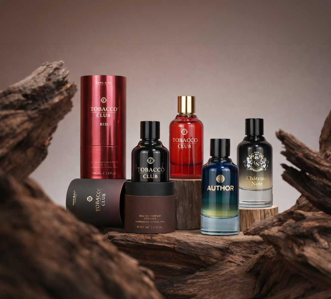 Discover the Unique World of Paris Bleu Parfums: a French fragrance universe with masculine character scents from Paris with AUTHOR and Tobacco Club